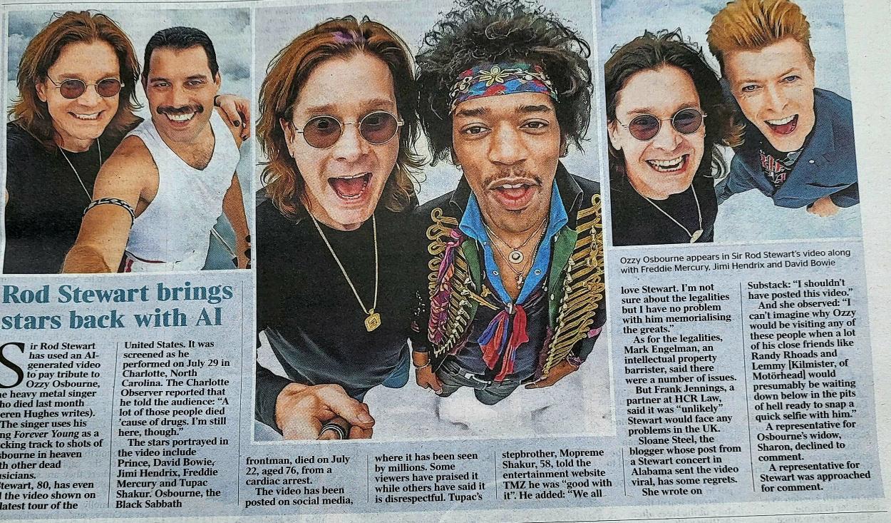Rod Stewart and Ozzy Osbourne