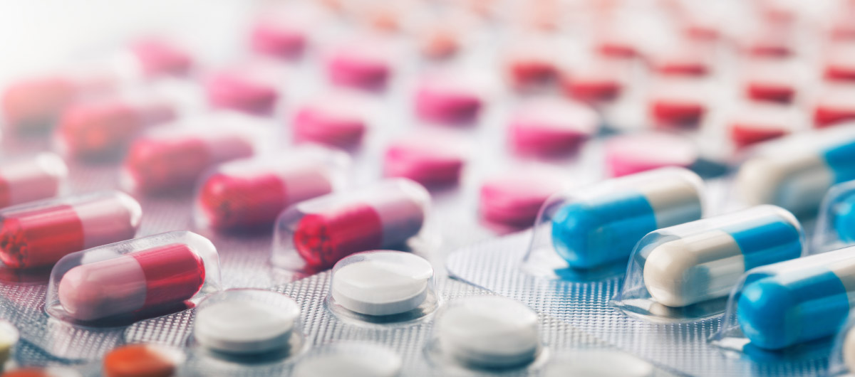 Intellectual property barrister Mark Engelman. Pharmaceutical packaging. Pills in packaging.